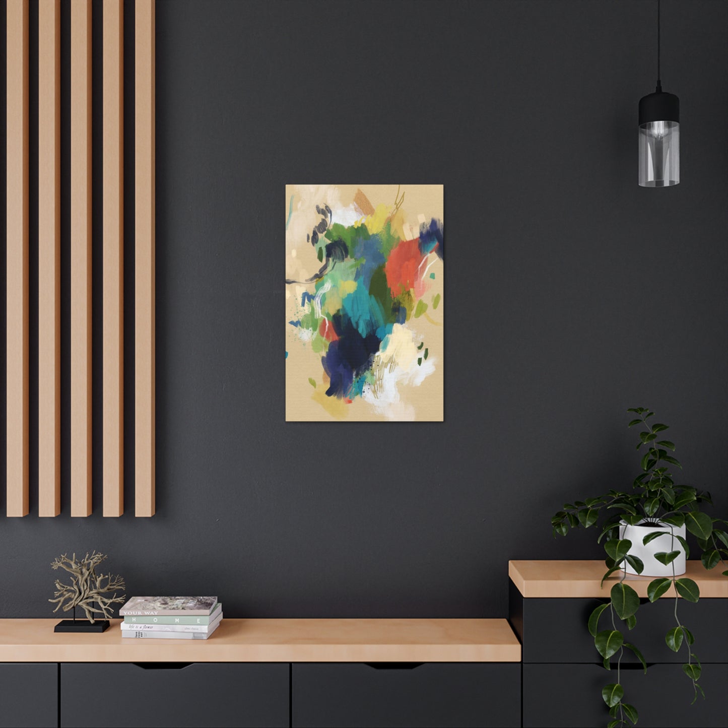 Color Cascade 3 Canvas Print