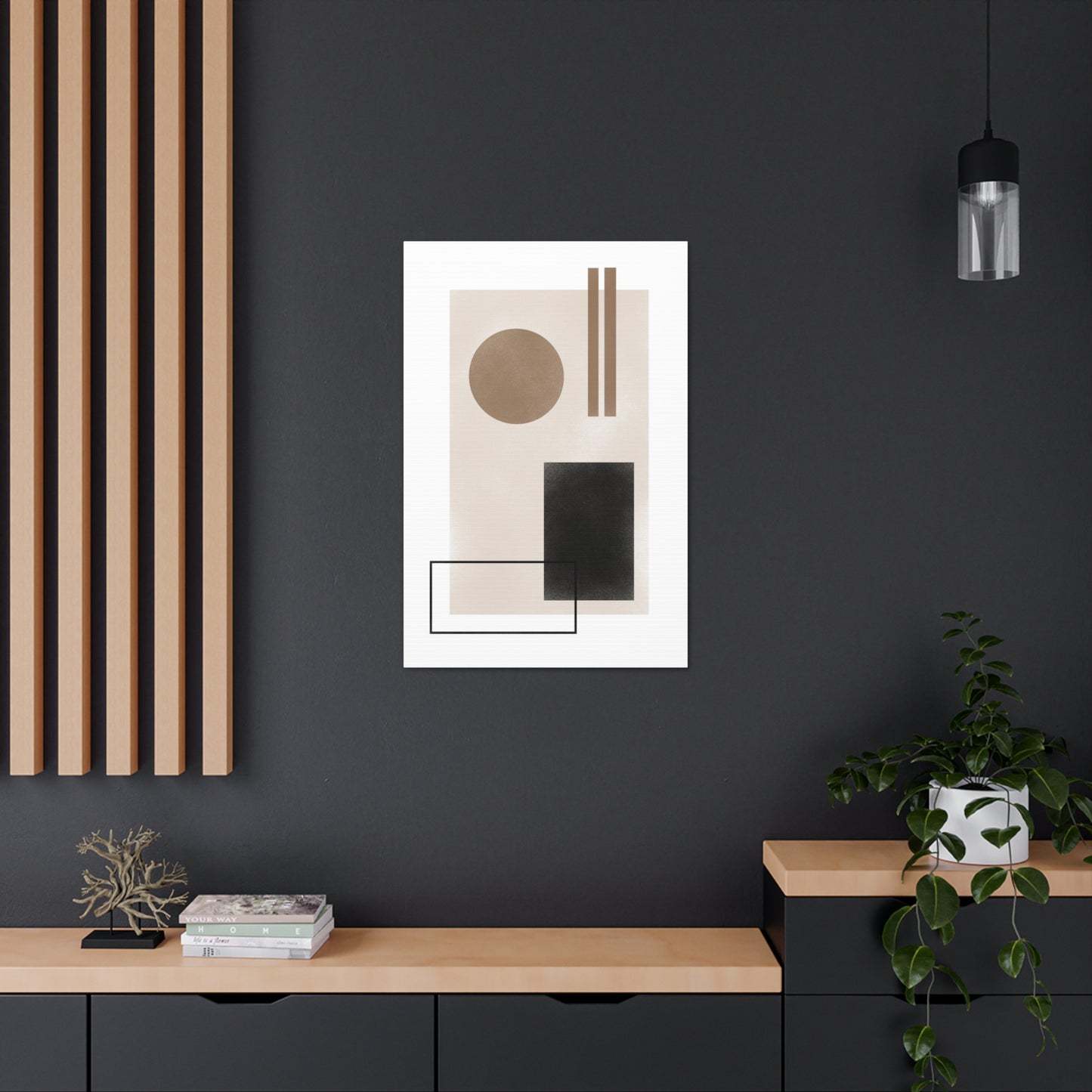 Beige Balance Canvas Print