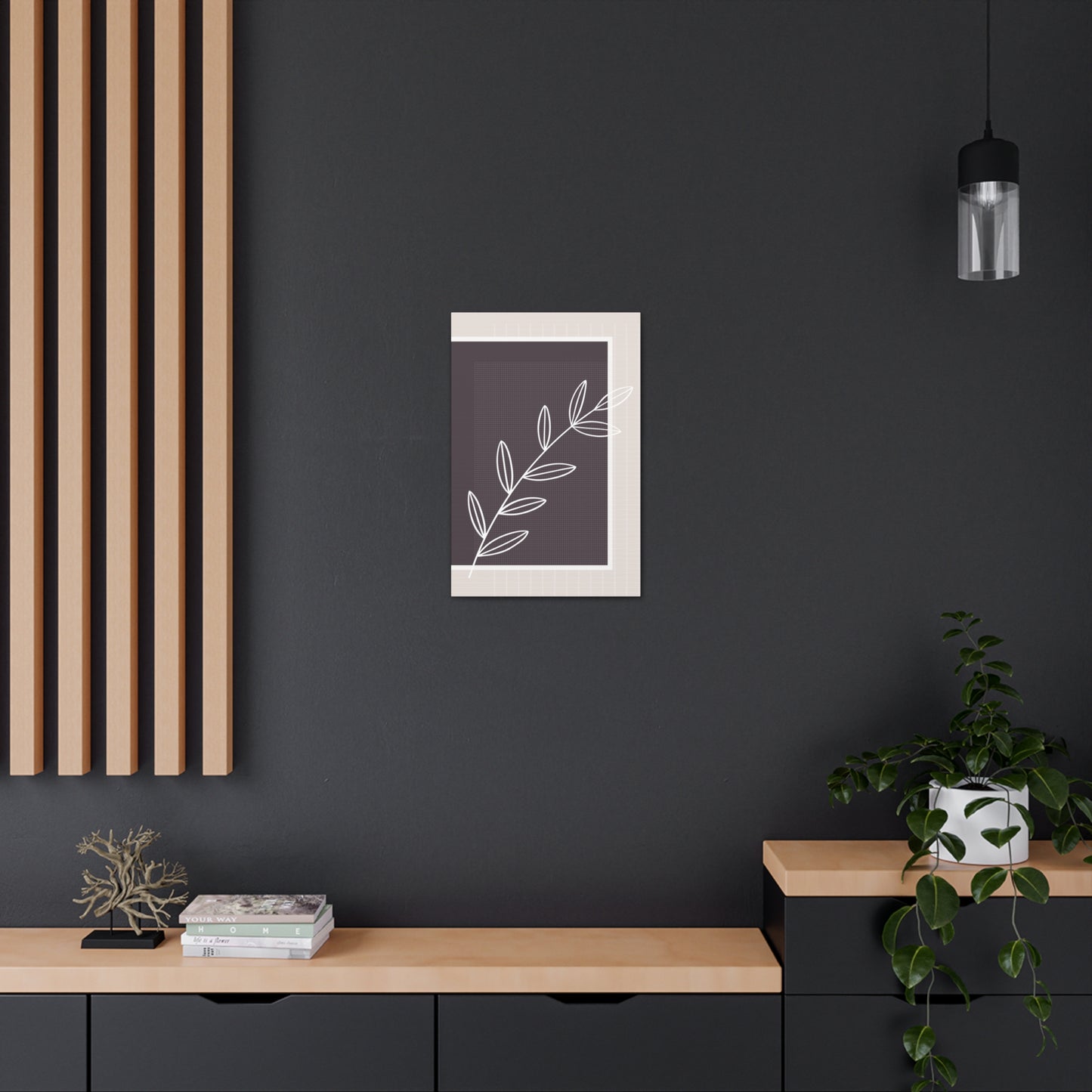 Botanical Brown 1 Canvas Print