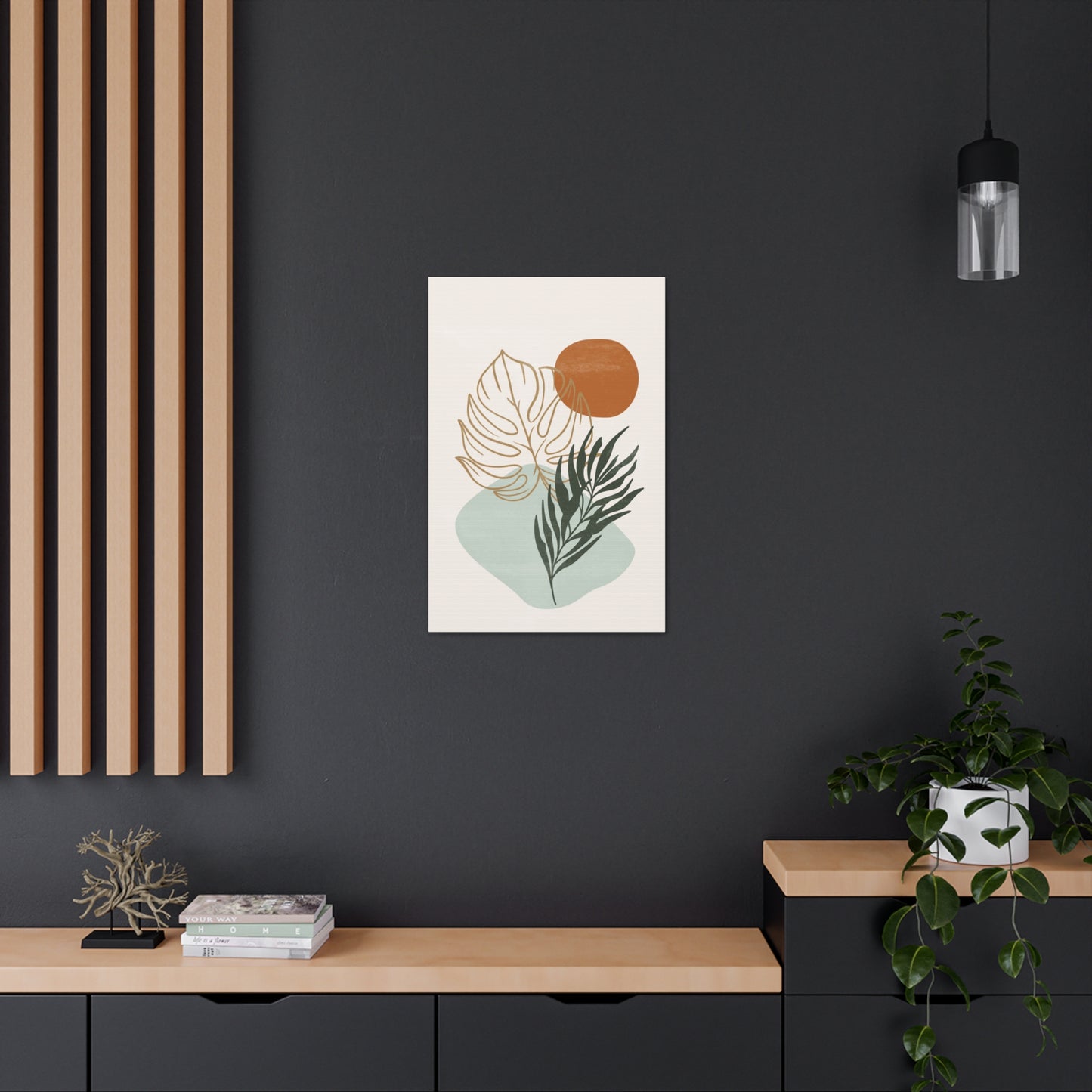 Floating Foliage Canvas Print