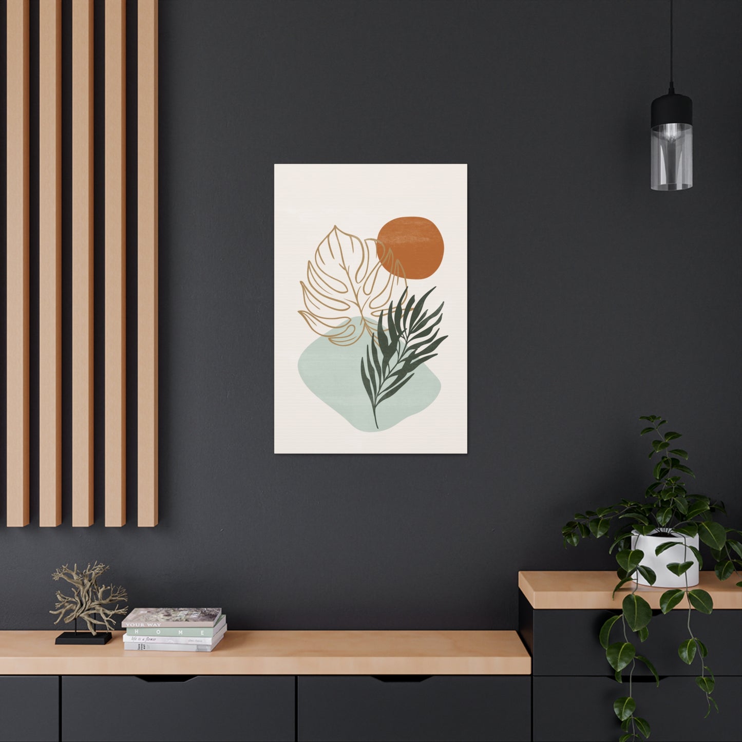 Floating Foliage Canvas Print