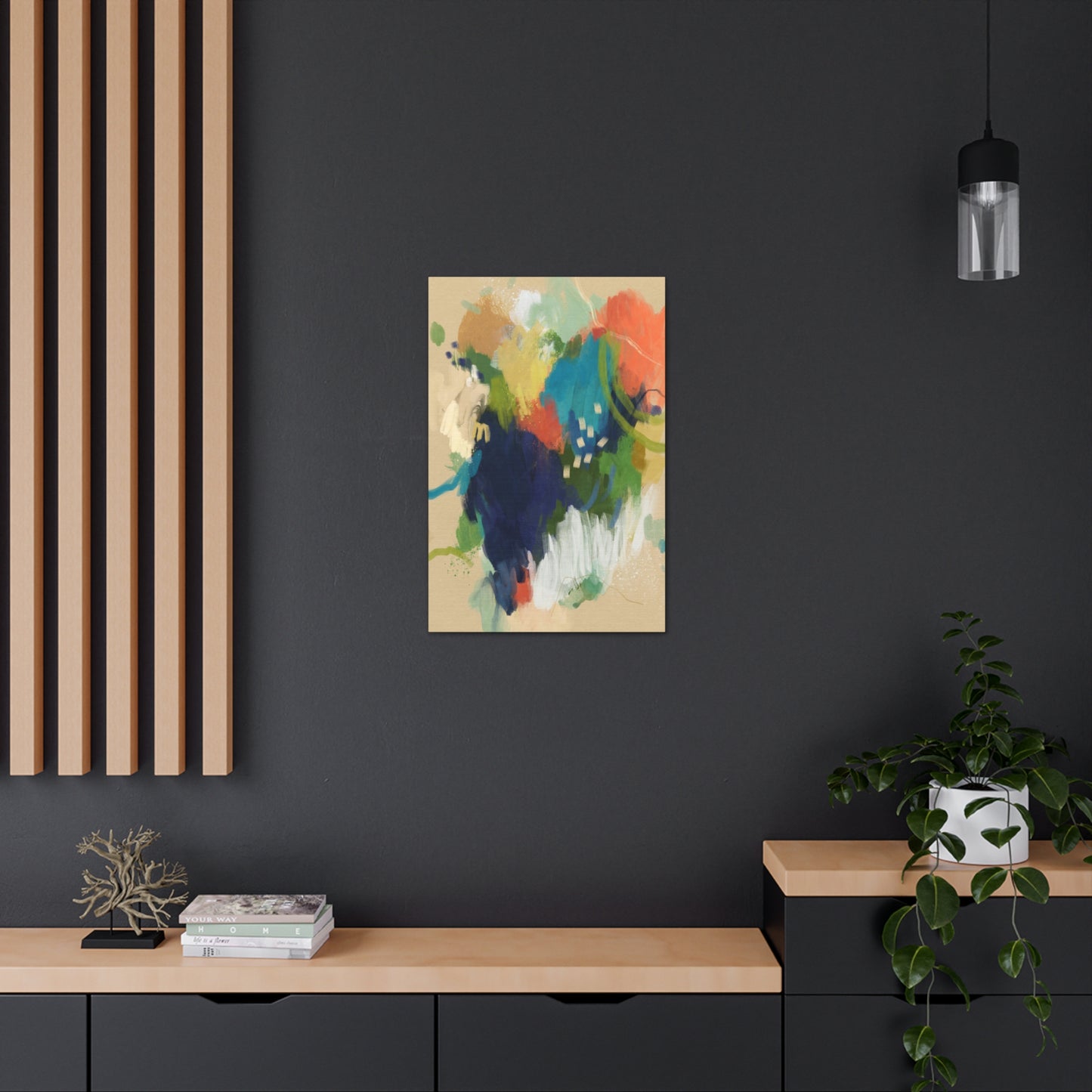 Color Cascade 1 Canvas Print