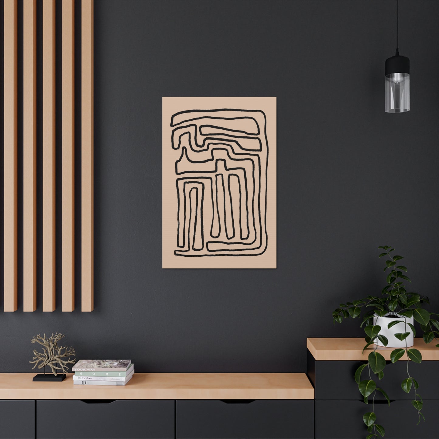 Lineal Loop Canvas Print