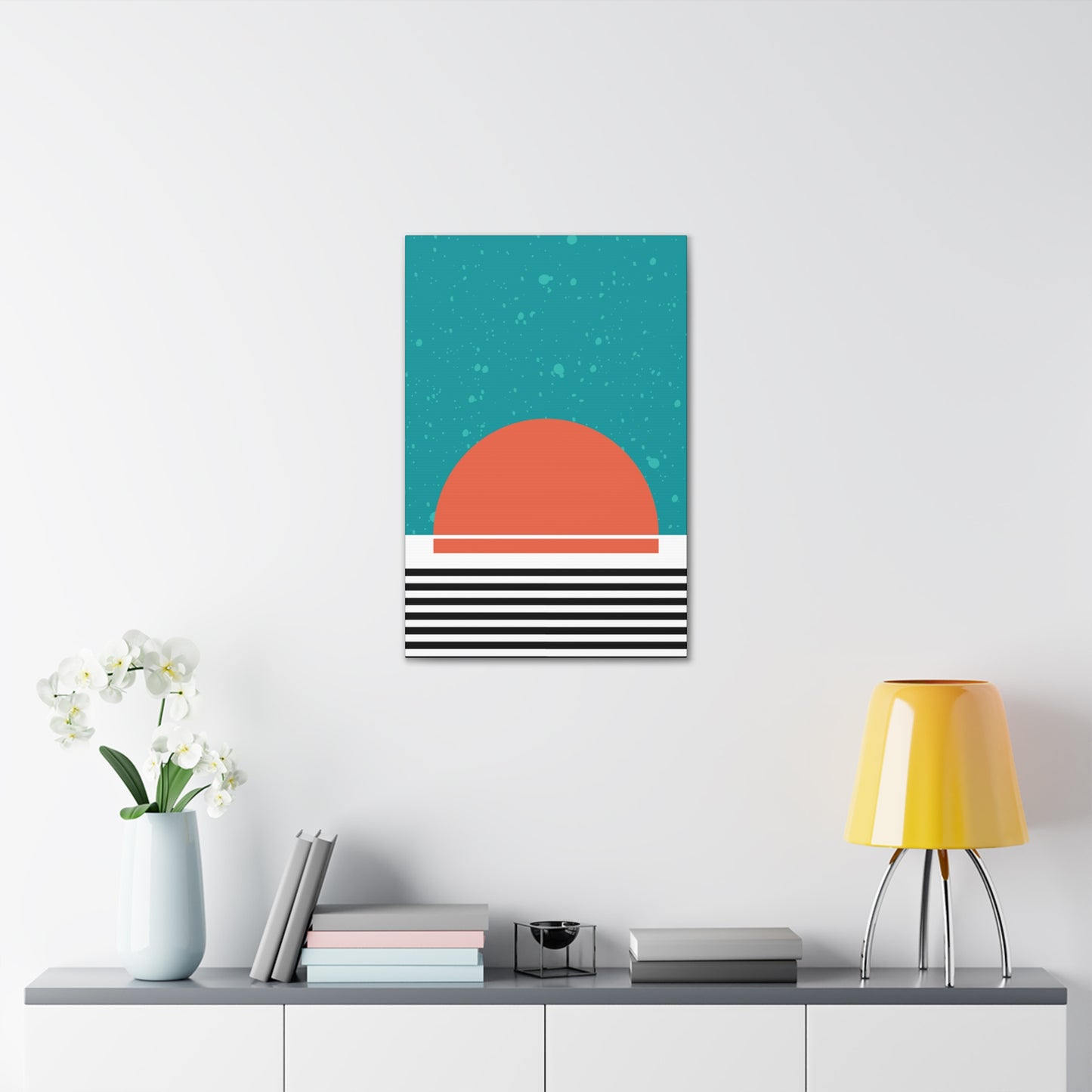 Blue Sun and Sky Canvas Print