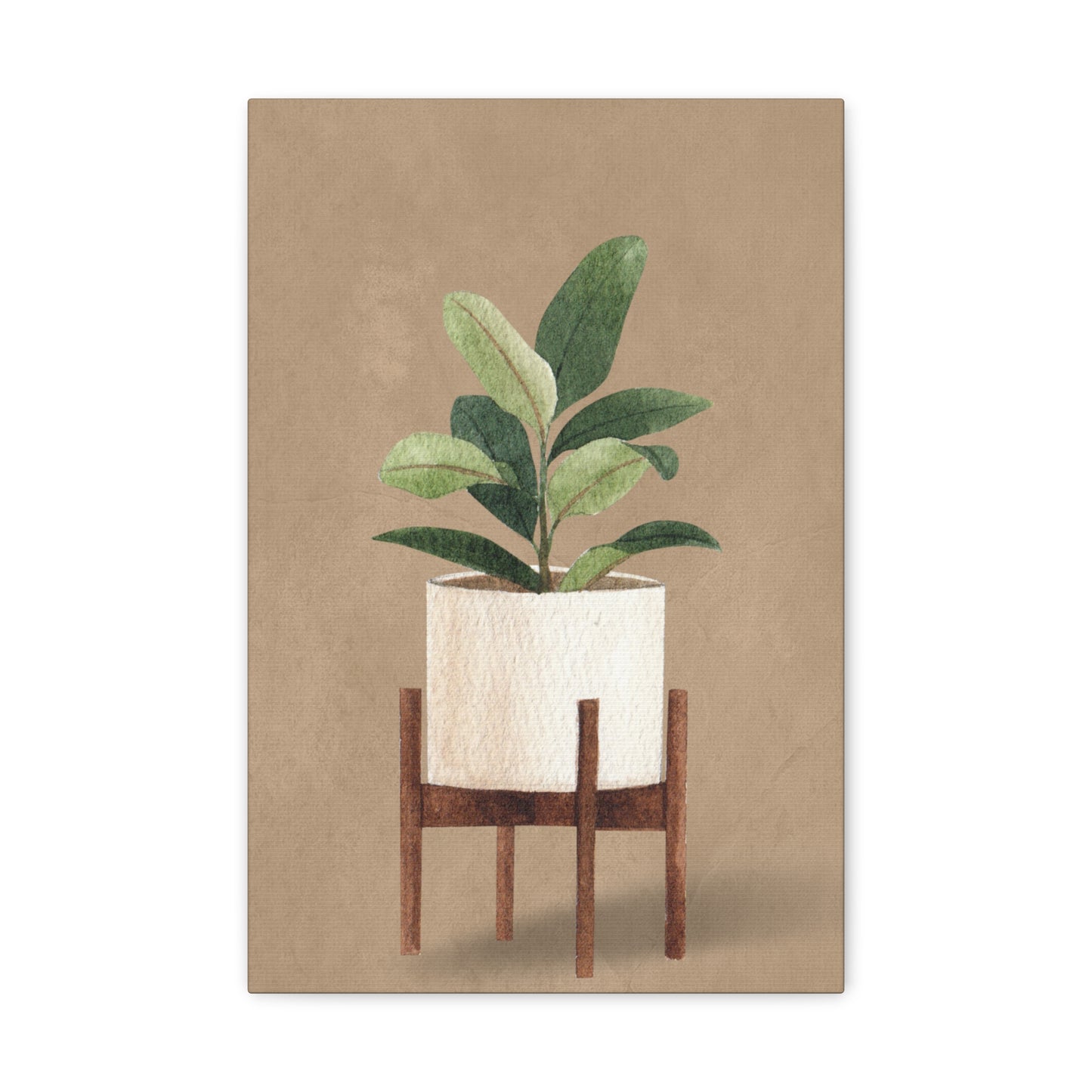 Potted Peace Lily Canvas Print