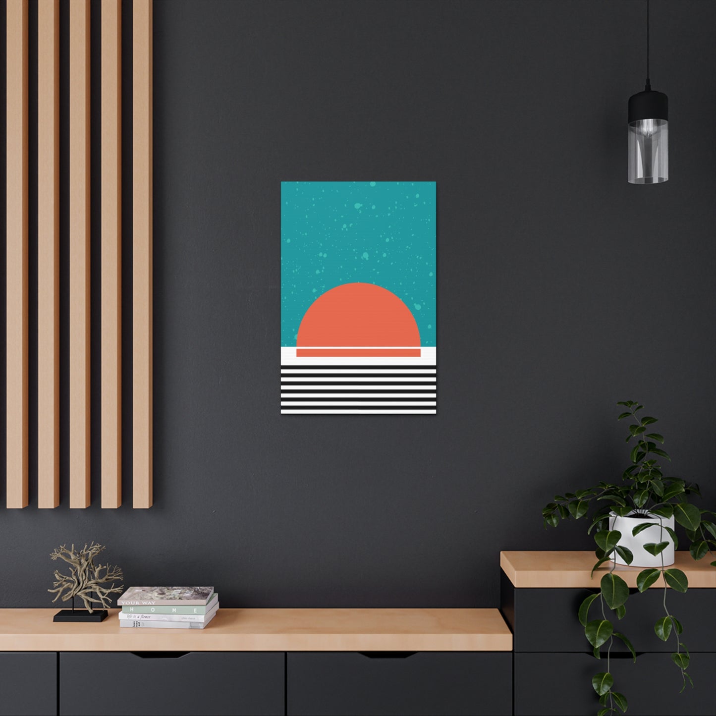 Blue Sun and Sky Canvas Print