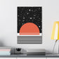 Black Sun and Sky Canvas Print