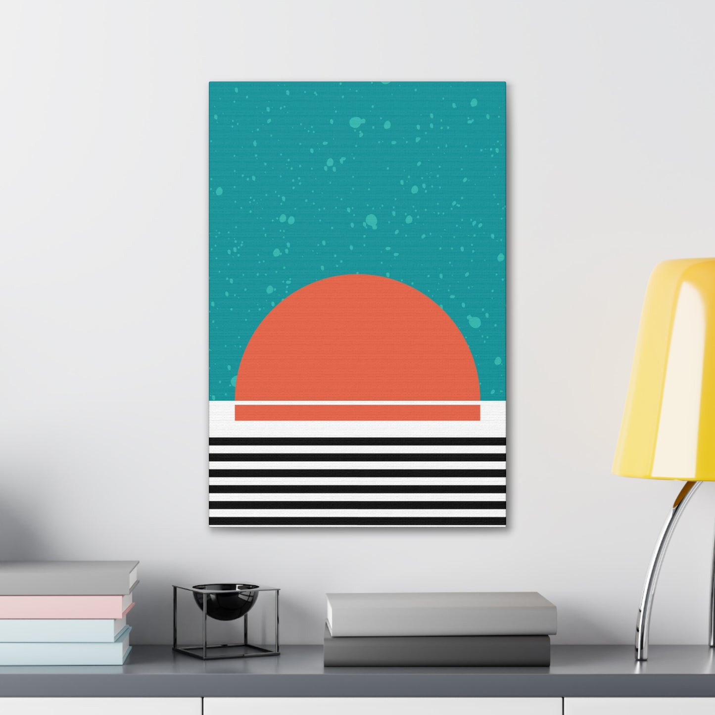 Blue Sun and Sky Canvas Print