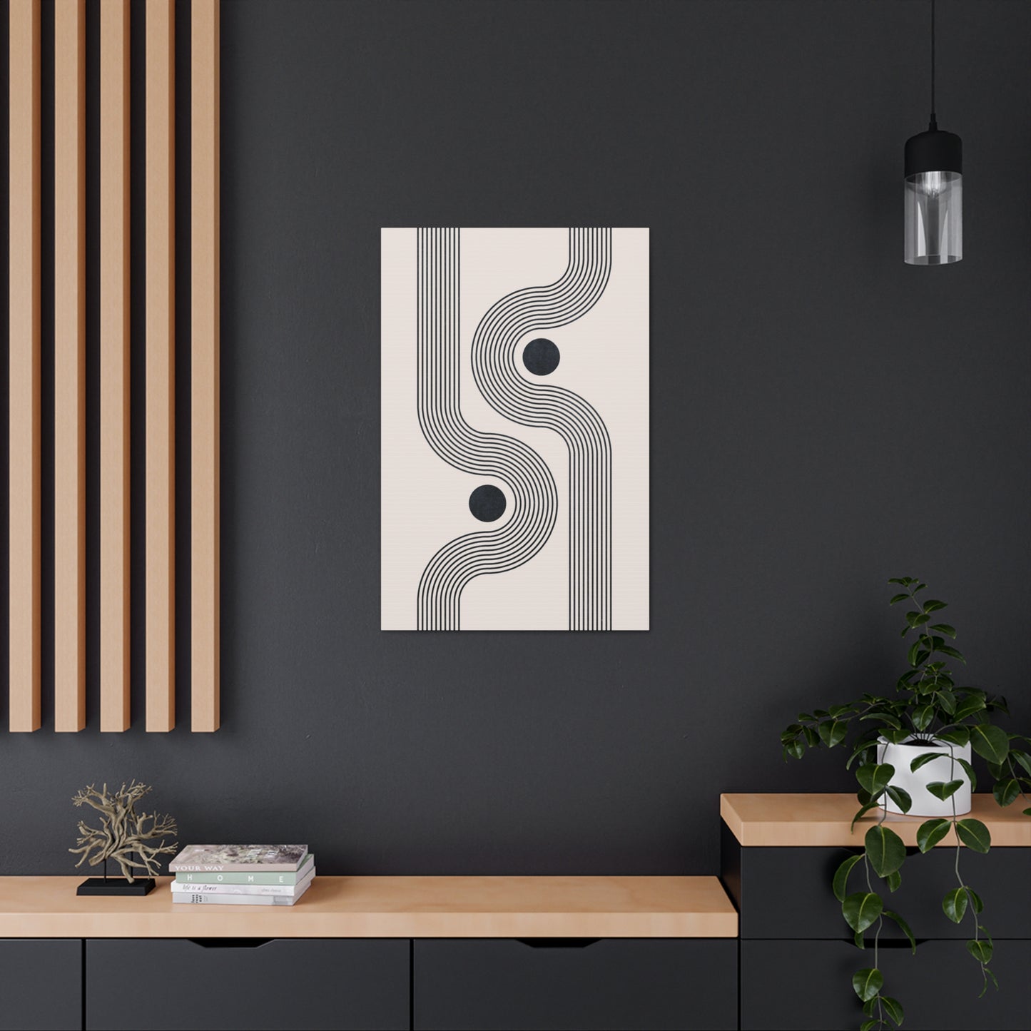 Geometric Groove Canvas Print