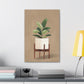 Potted Peace Lily Canvas Print