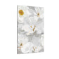 White Florals Canvas Print
