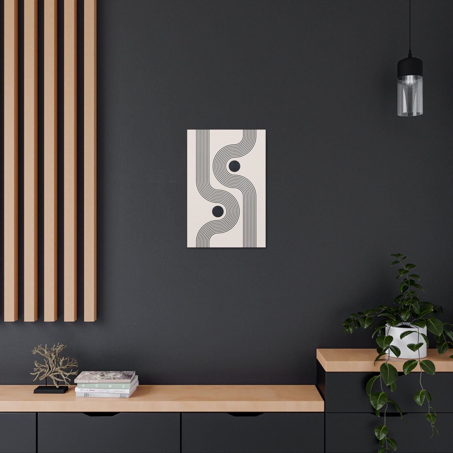 Geometric Groove Canvas Print