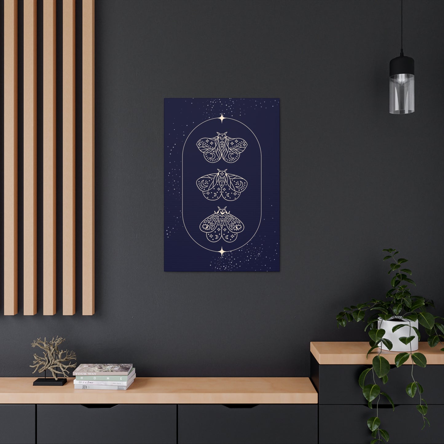 Midnight Moths Canvas Print