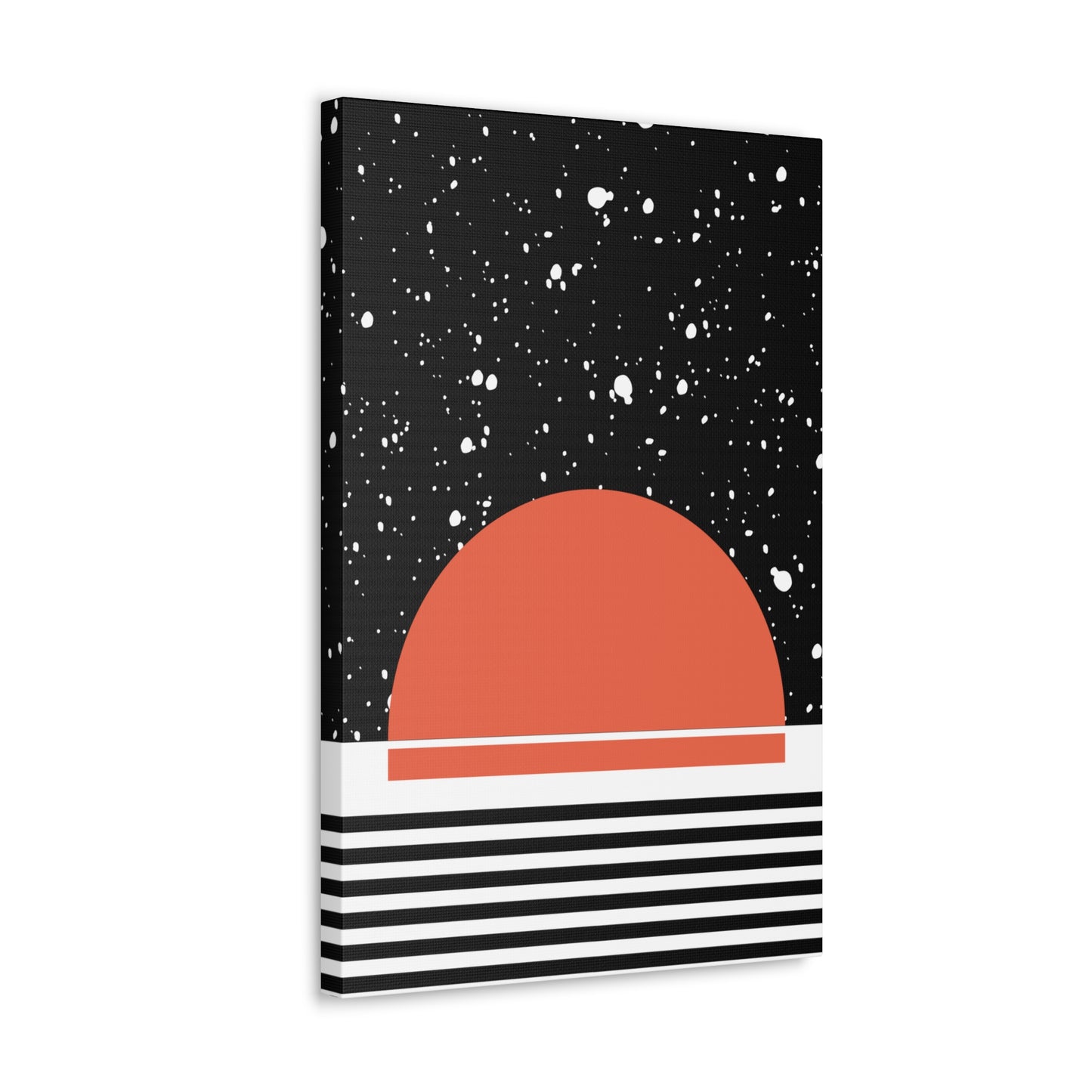 Black Sun and Sky Canvas Print