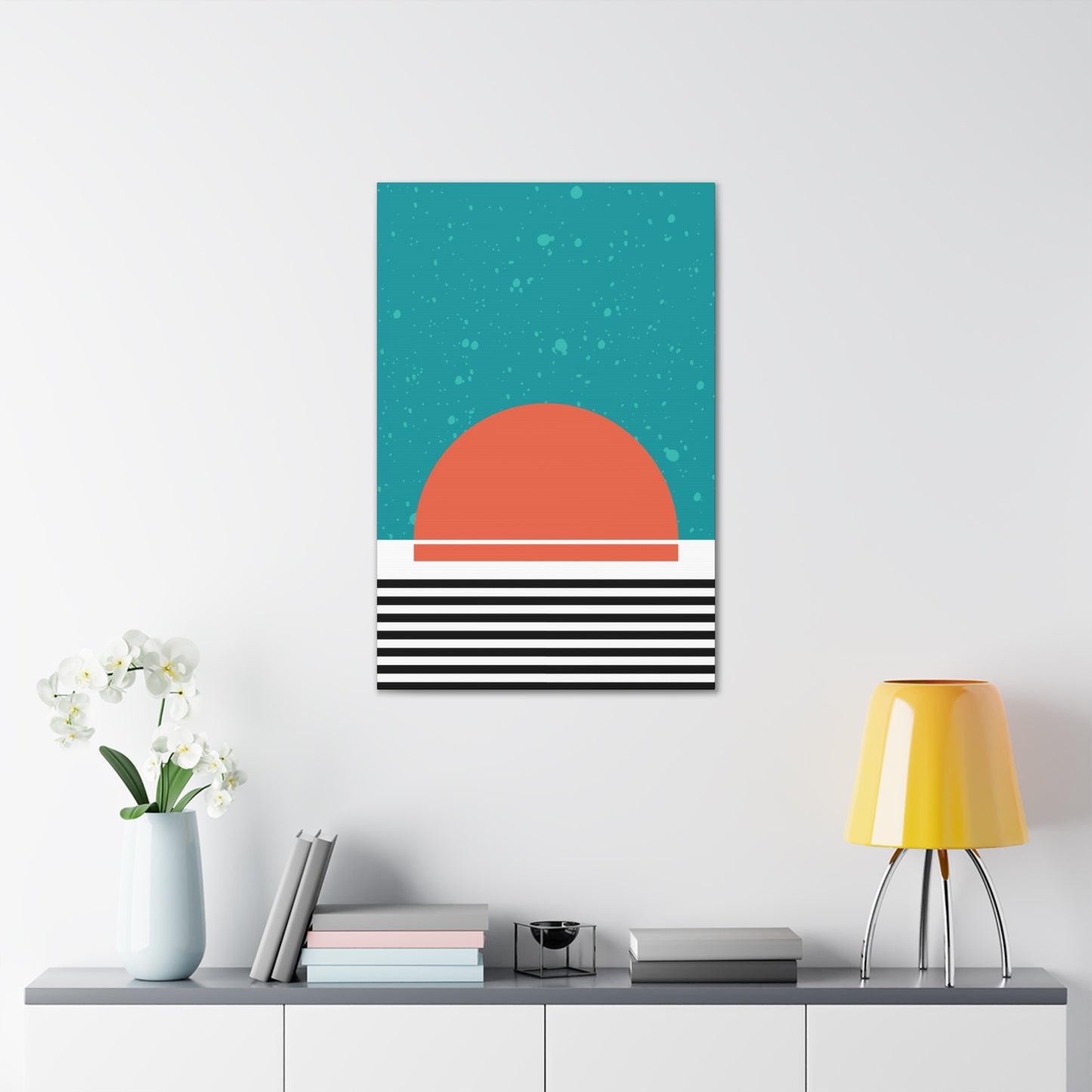 Blue Sun and Sky Canvas Print