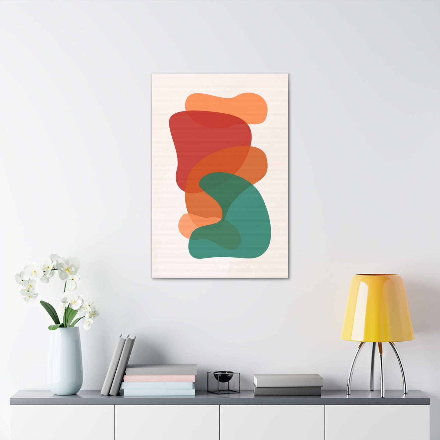 Soft Shapes 2 Canvas Print