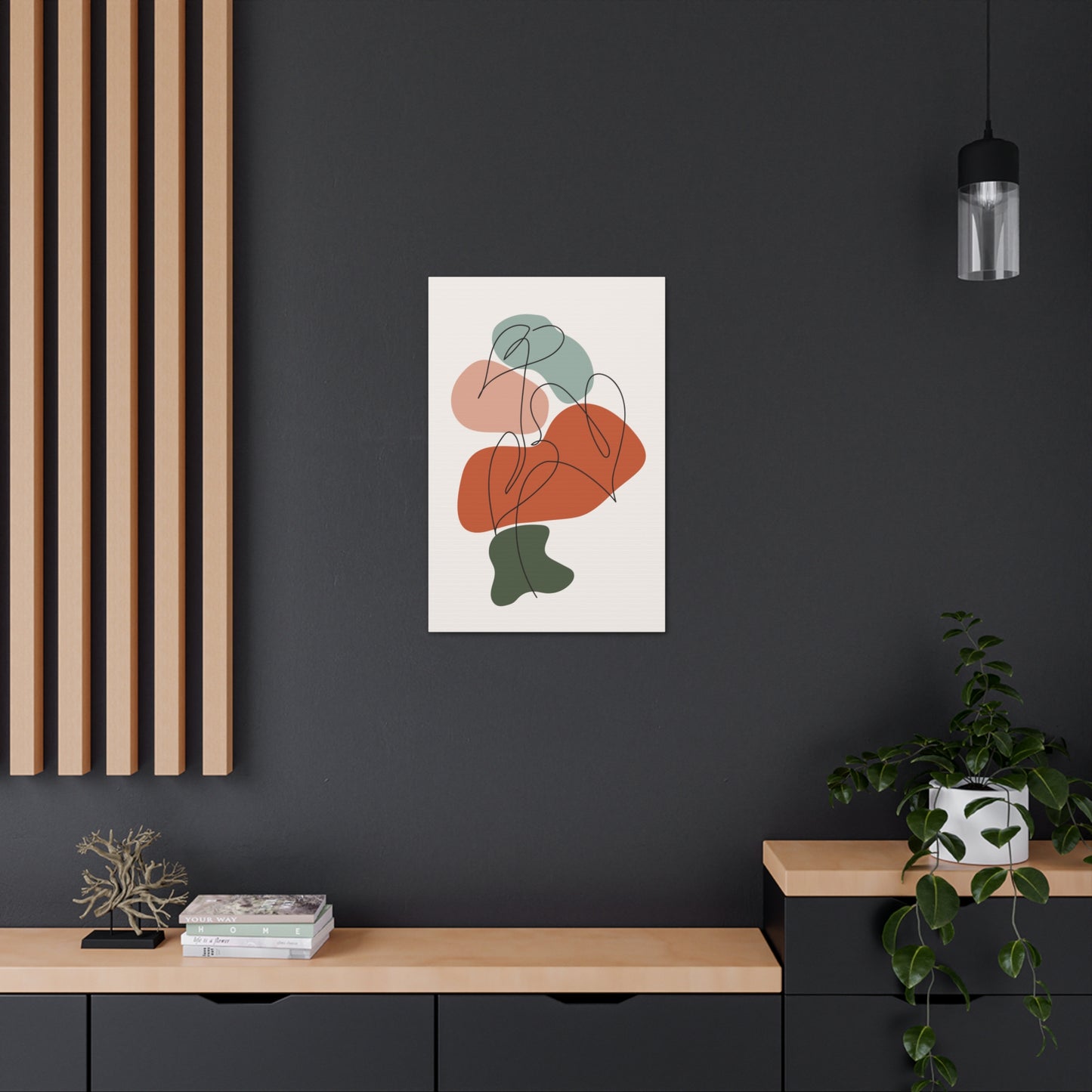 Boho Philodendron Canvas Print