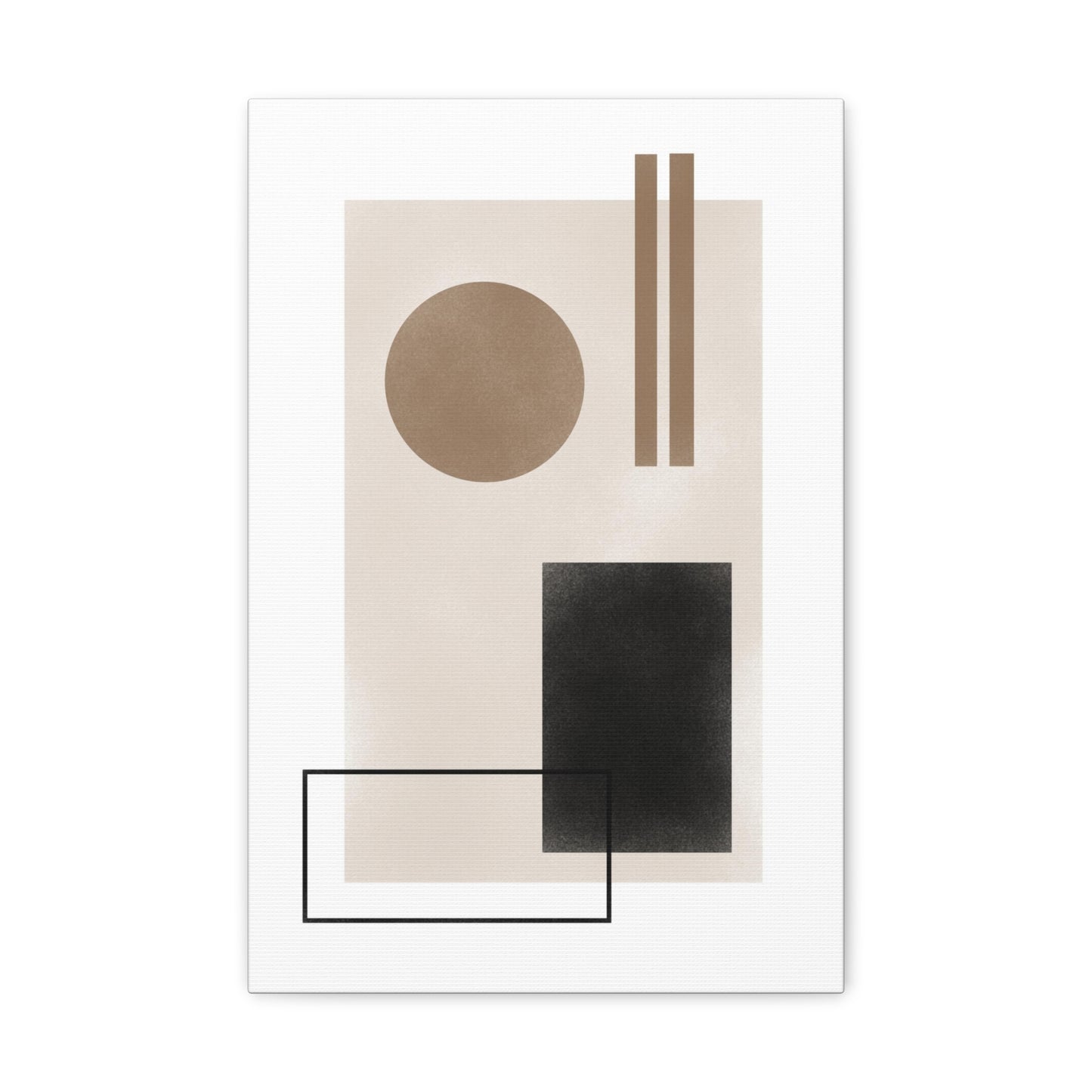 Beige Balance Canvas Print