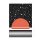 Black Sun and Sky Canvas Print