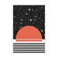 Black Sun and Sky Canvas Print