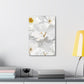 White Florals Canvas Print