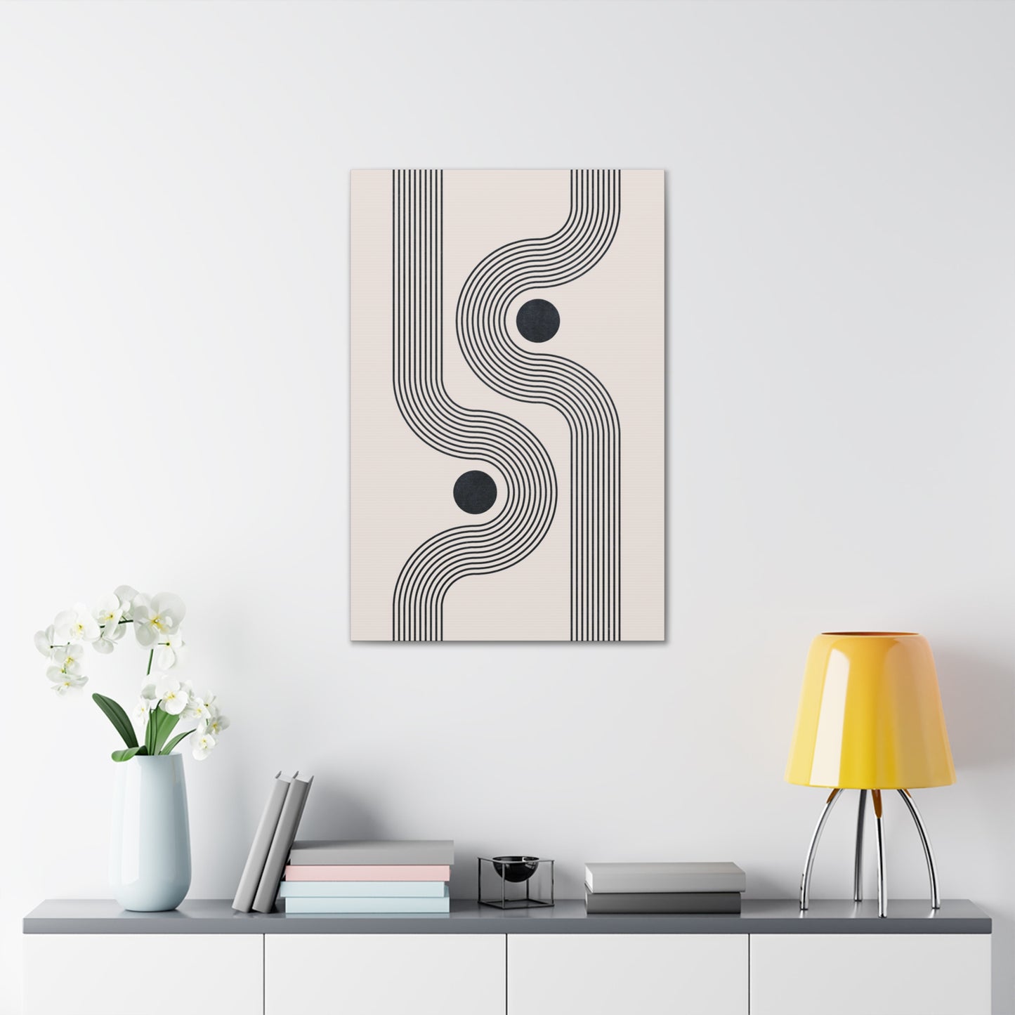 Geometric Groove Canvas Print