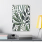 Greenery on White Canvas Print