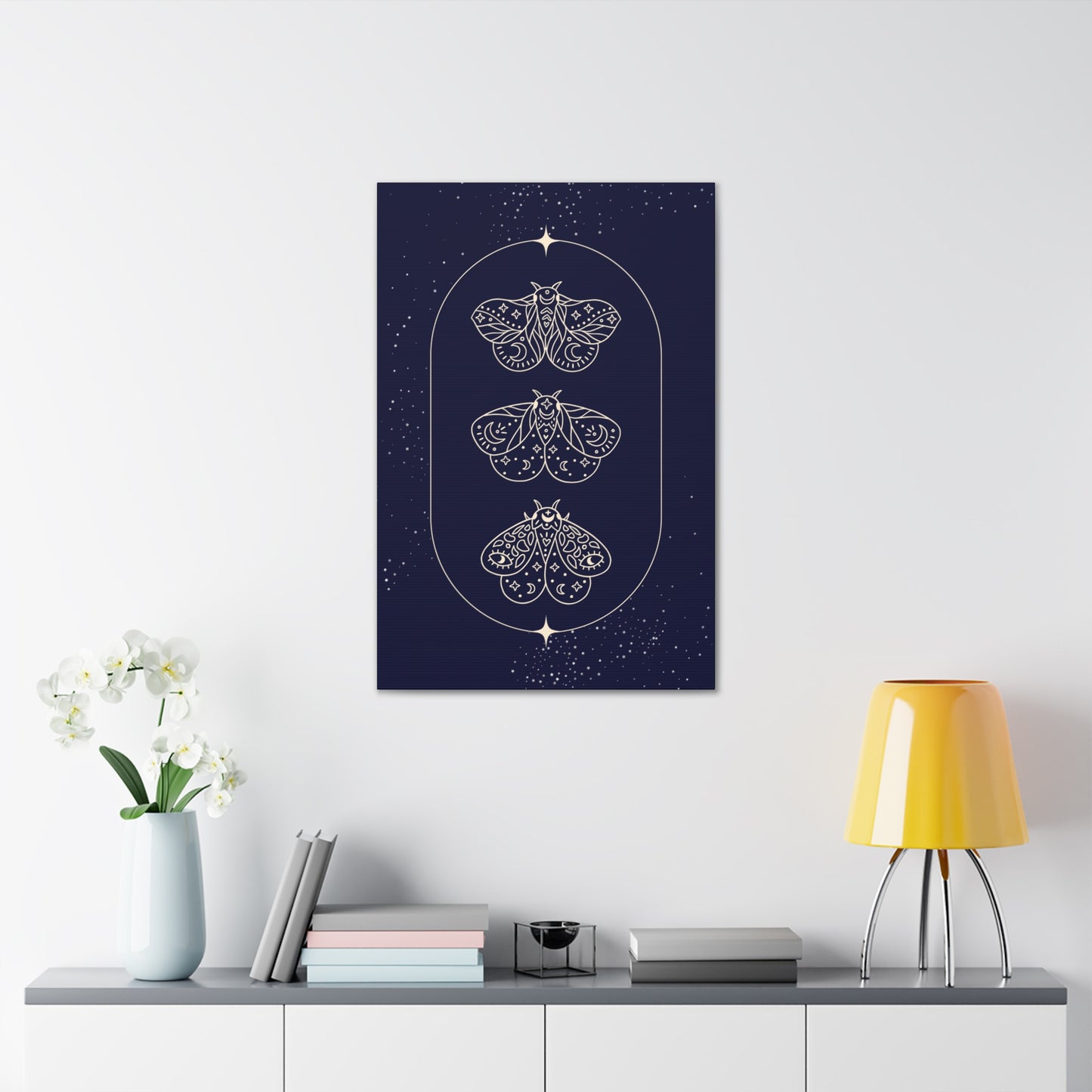 Midnight Moths Canvas Print