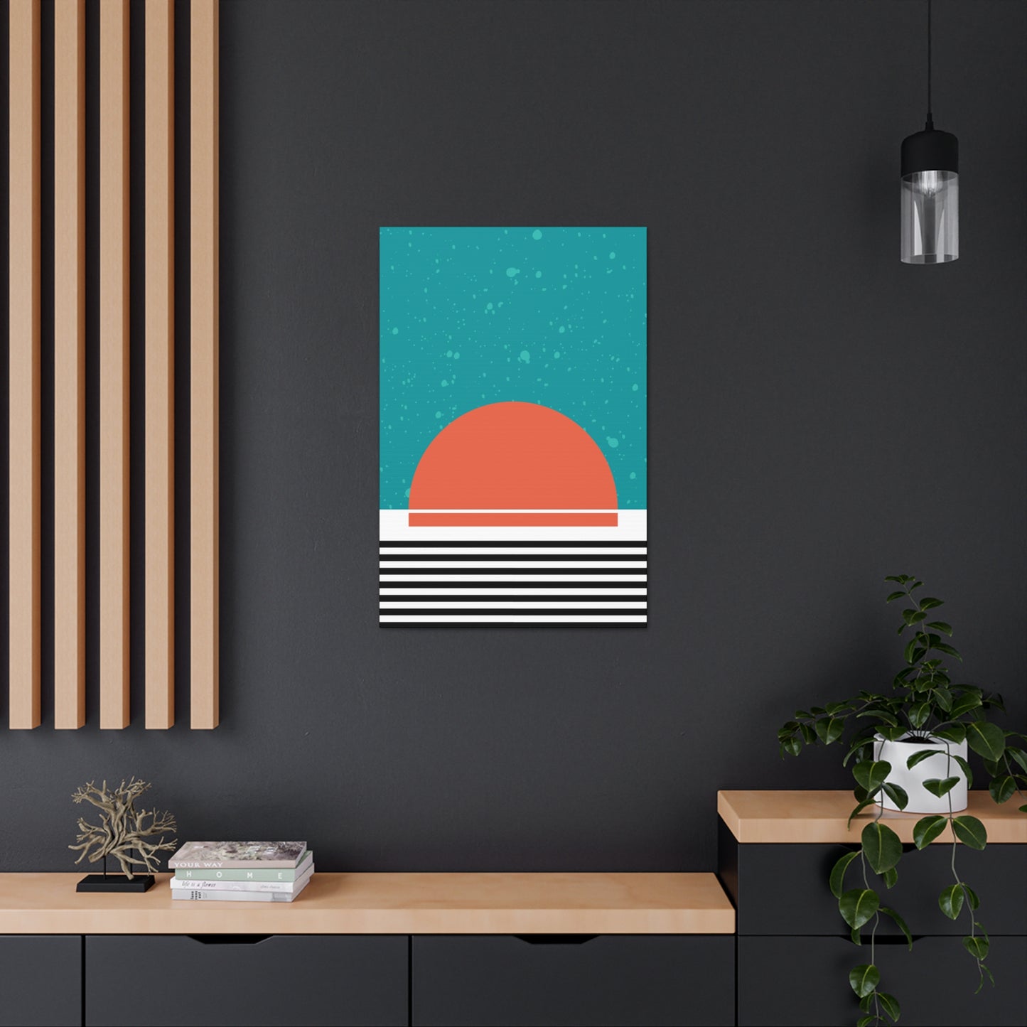 Blue Sun and Sky Canvas Print