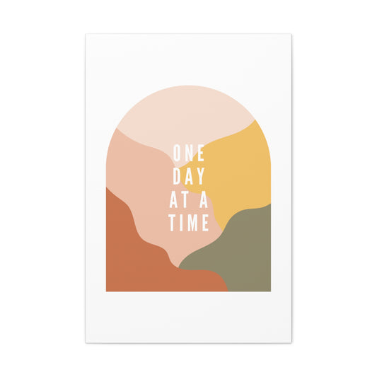 One Day At A Time Canvas Print