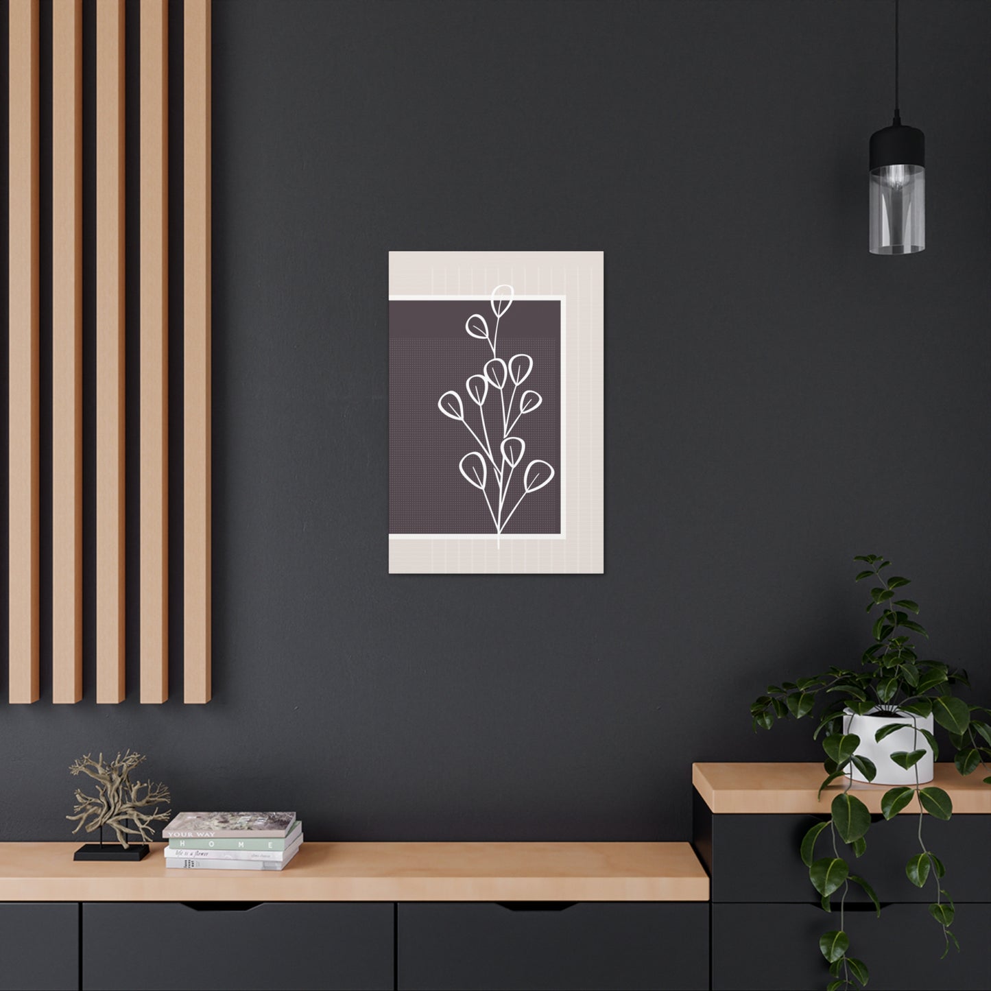 Botanical Brown 3 Canvas Print