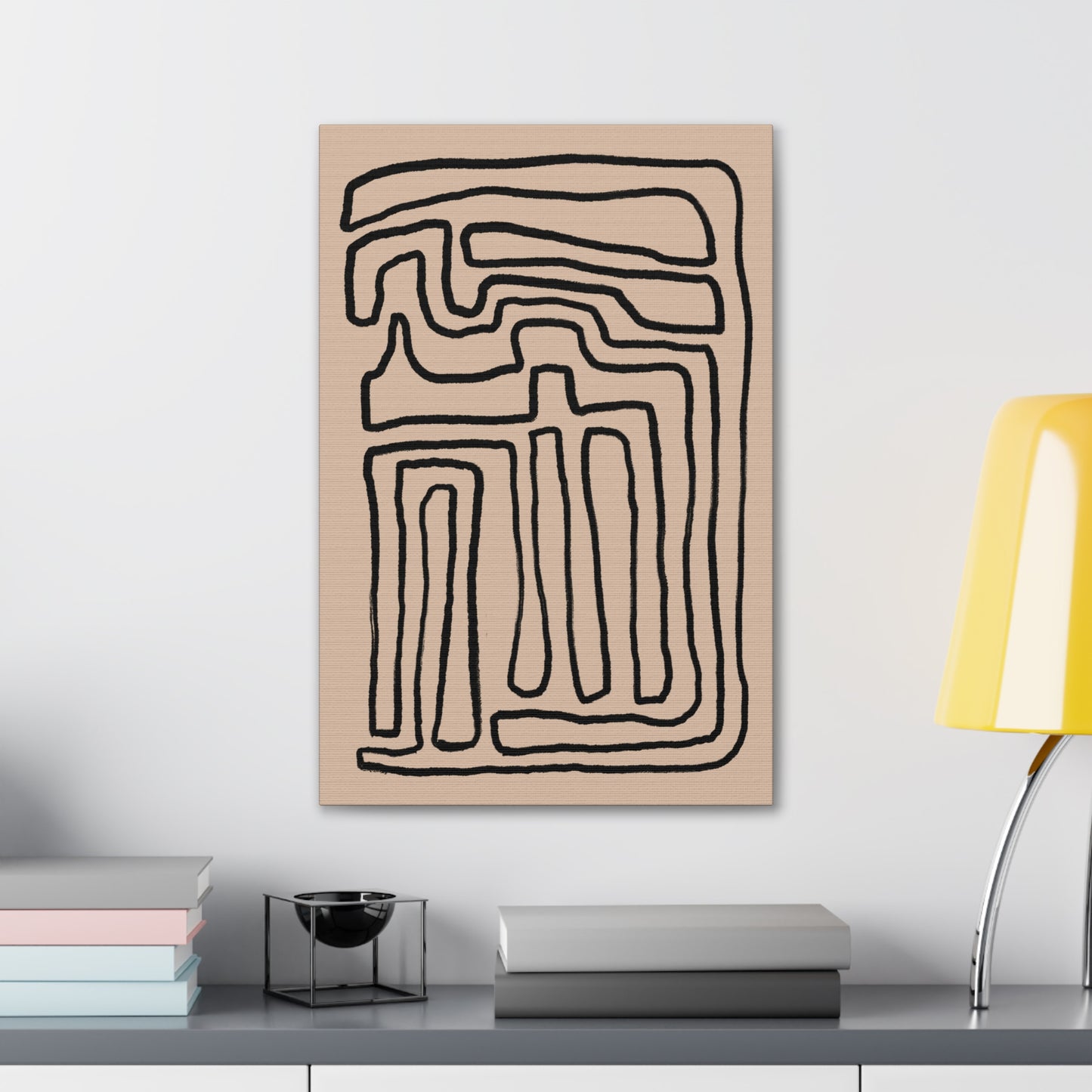 Lineal Loop Canvas Print