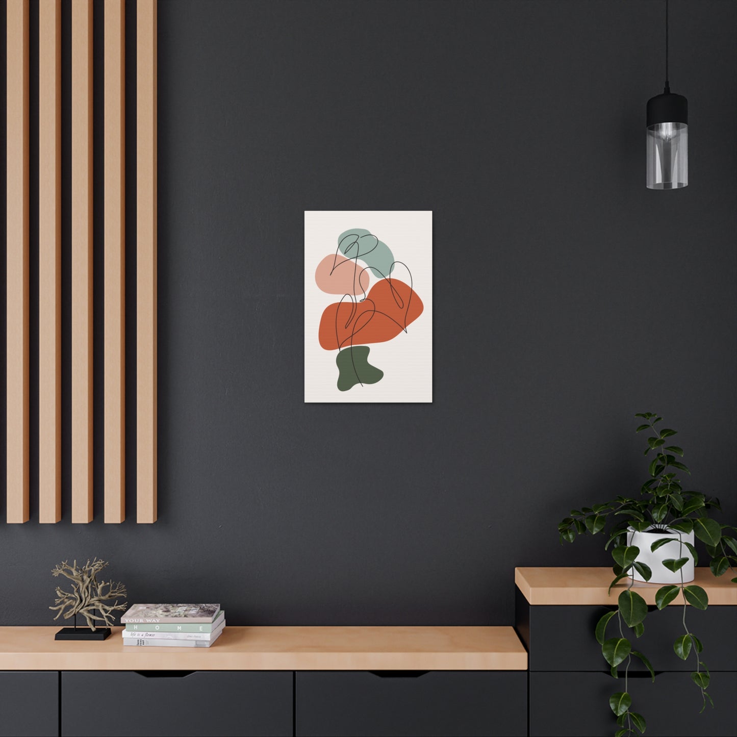 Boho Philodendron Canvas Print