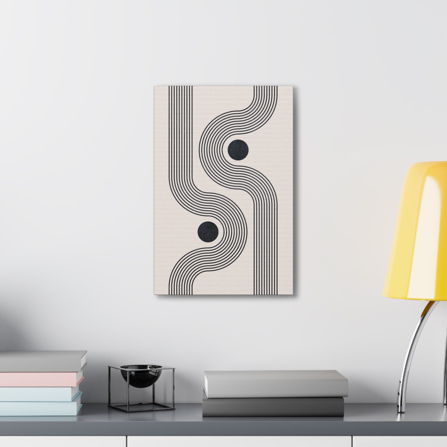 Geometric Groove Canvas Print