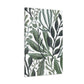 Greenery on White Canvas Print