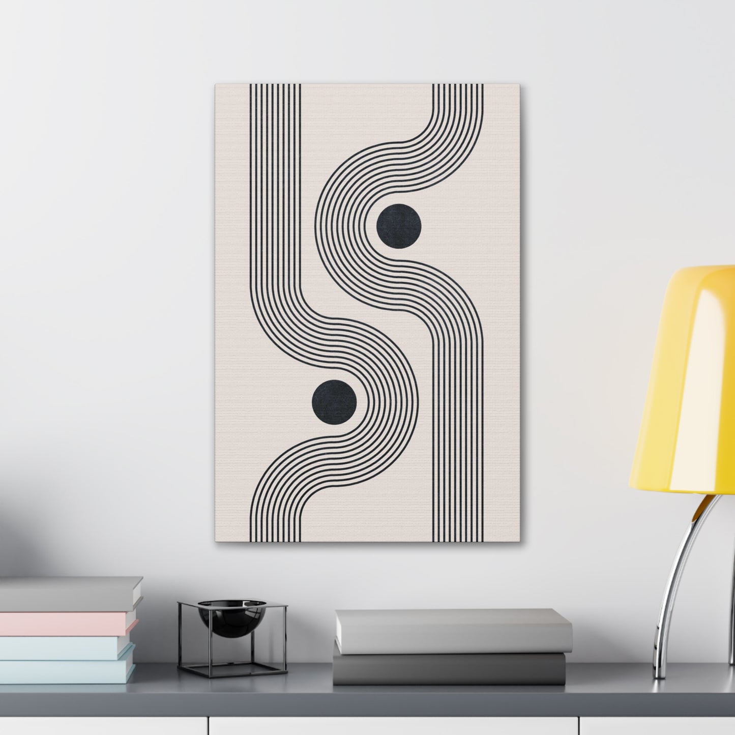 Geometric Groove Canvas Print