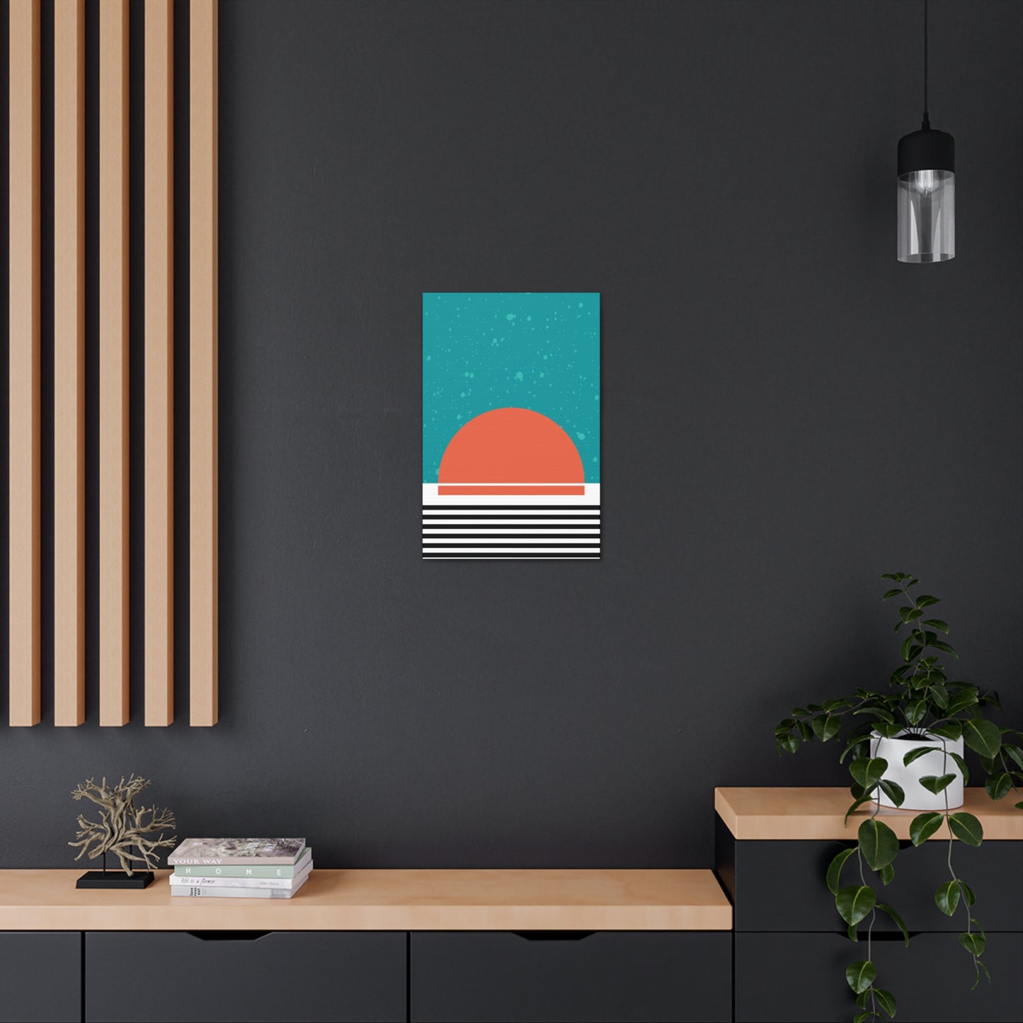 Blue Sun and Sky Canvas Print