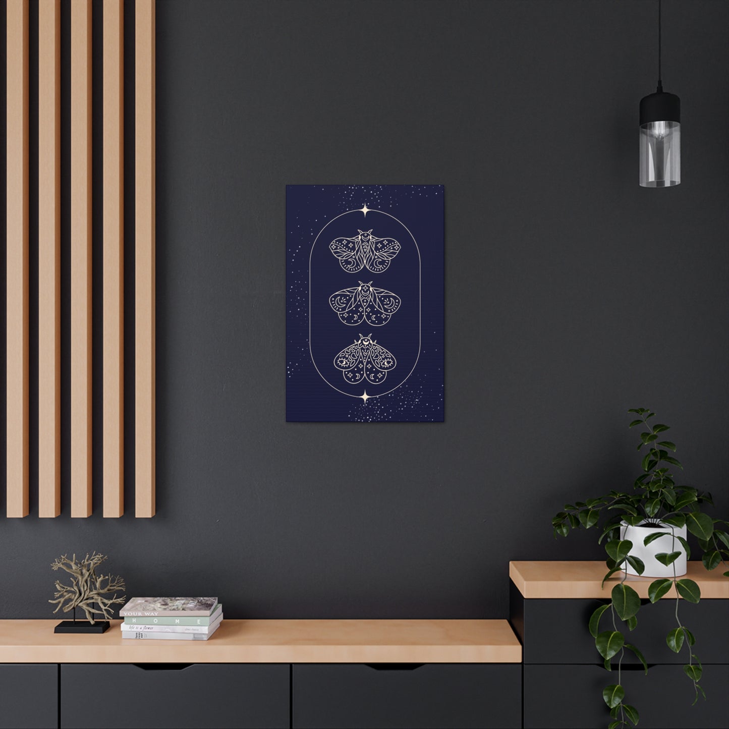 Midnight Moths Canvas Print