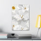 White Florals Canvas Print
