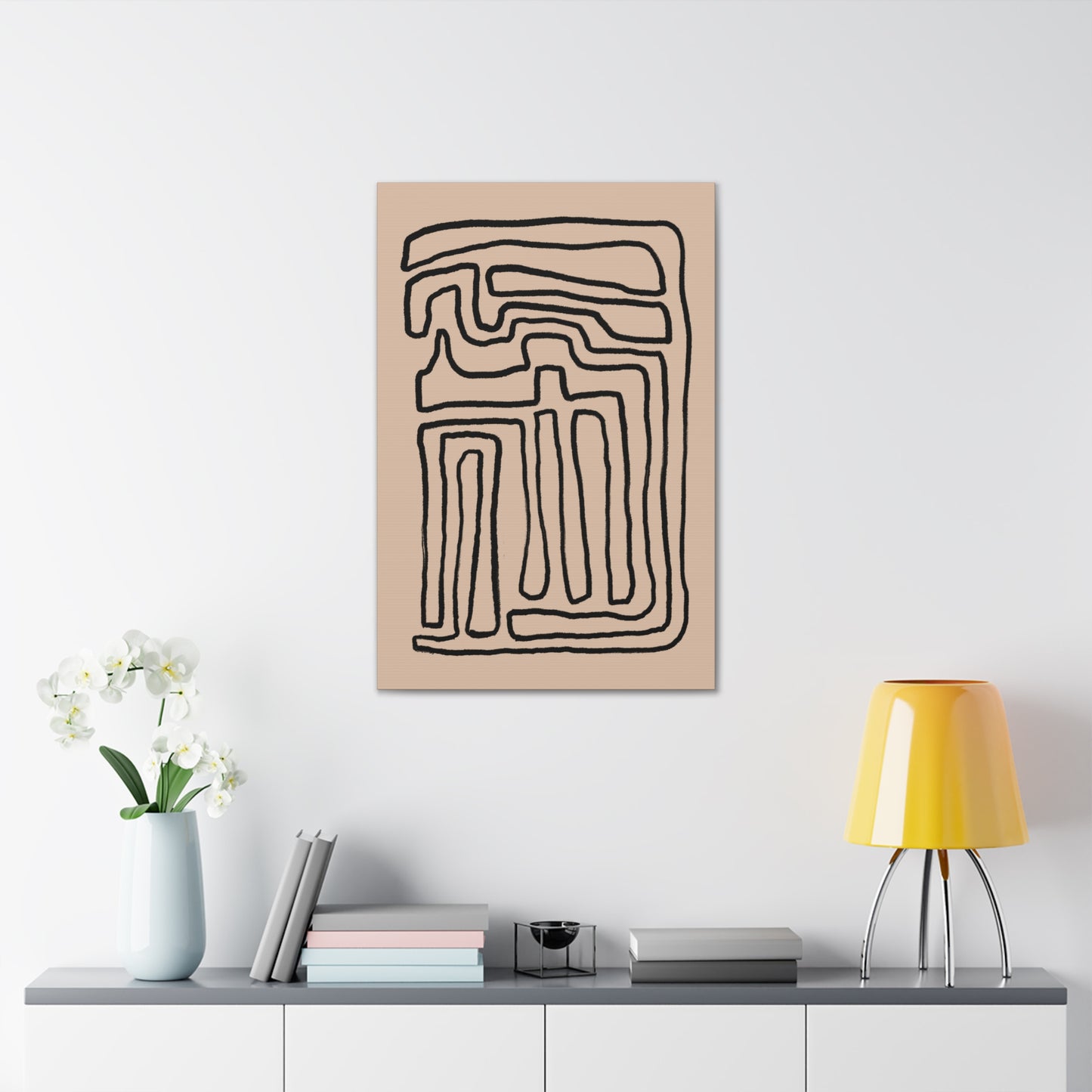 Lineal Loop Canvas Print