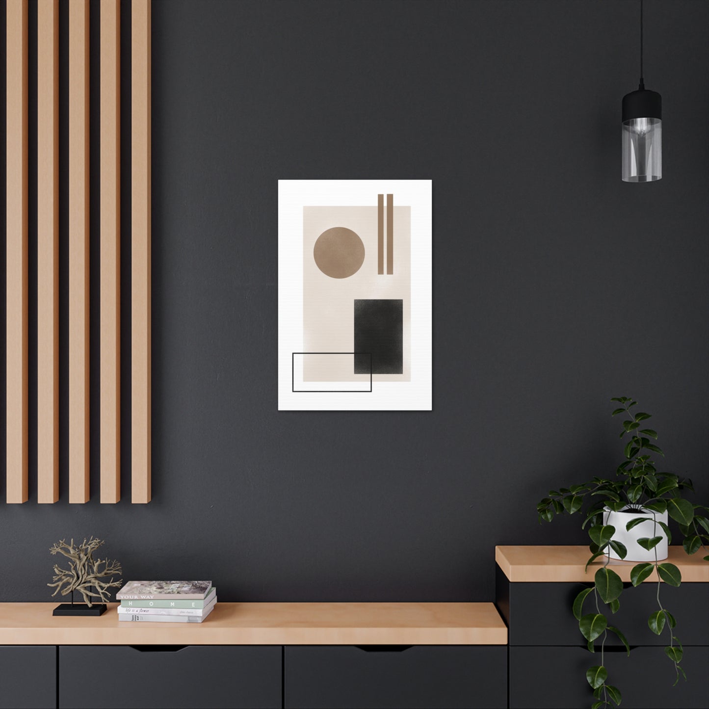 Beige Balance Canvas Print