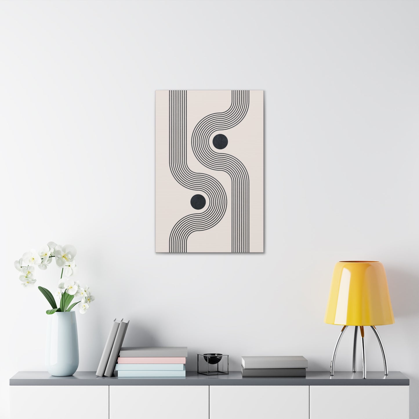 Geometric Groove Canvas Print