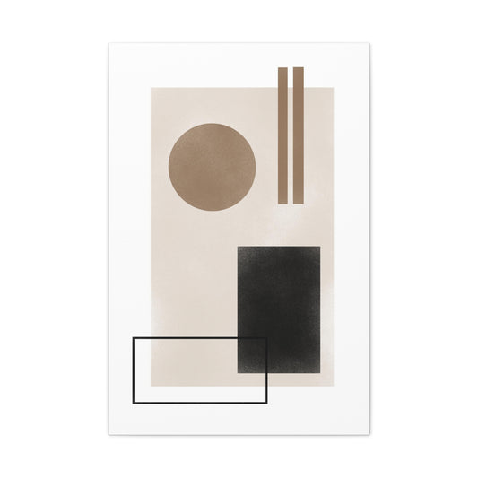 Beige Balance Canvas Print