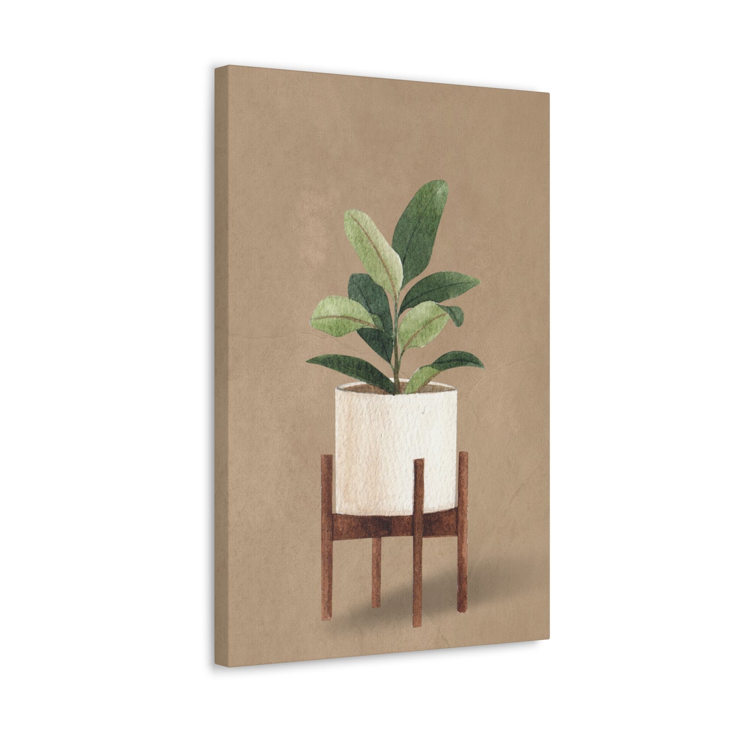 Potted Peace Lily Canvas Print