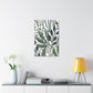 Greenery on White Canvas Print