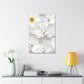 White Florals Canvas Print